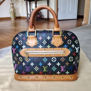 Louis Vuitton Murakami Noir Alma PM Handbag